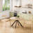 Wooden & Rattan Dining Set-1151454542