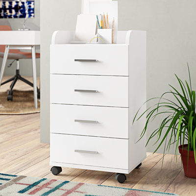 Landreneau 40cm Wide 4 -Drawer Mobile File Cabinet