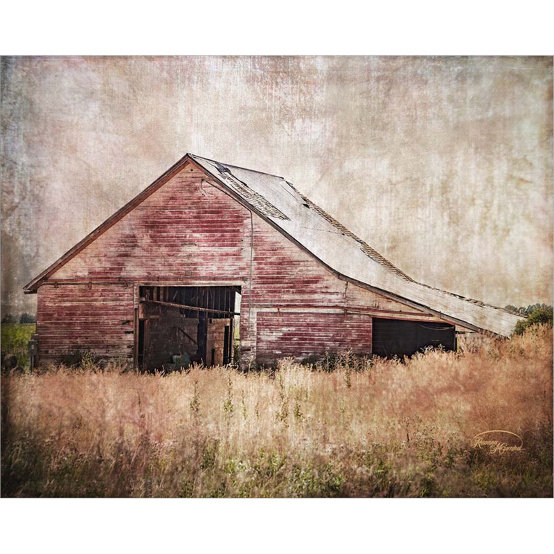 «Red Shed» par Ramona Murdock, art mural sur toile
