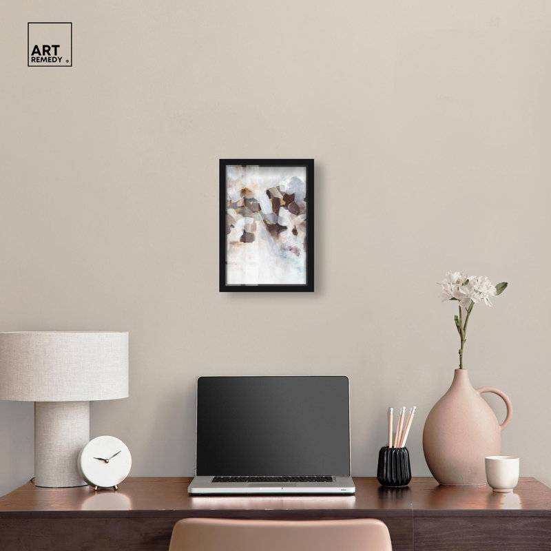 «Neutral Bliss Shadowbox» par Art Remedy, Noir, H 16 po x l 11 po