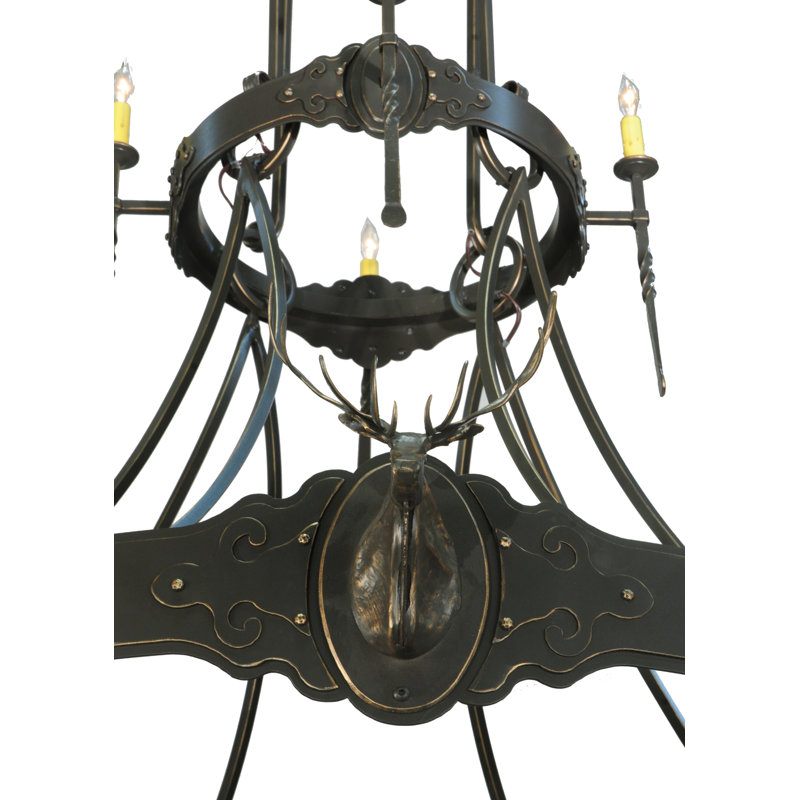 Rustic Lodge 12 - Light Chandelier