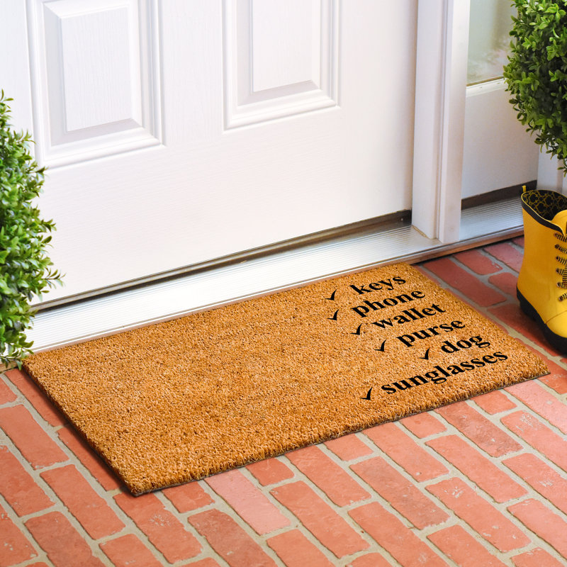 Tapis de porte antidérapant Calderdale, L 24 po x L 48 po