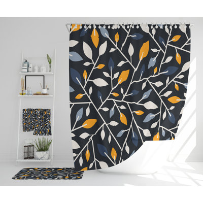 Nino Polyester Shower Curtain Set