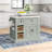 Harpenden Granite Top Kitchen Island-49494661