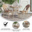 Ensemble bistro commercial avec table et deux chaises Rylan-91702359