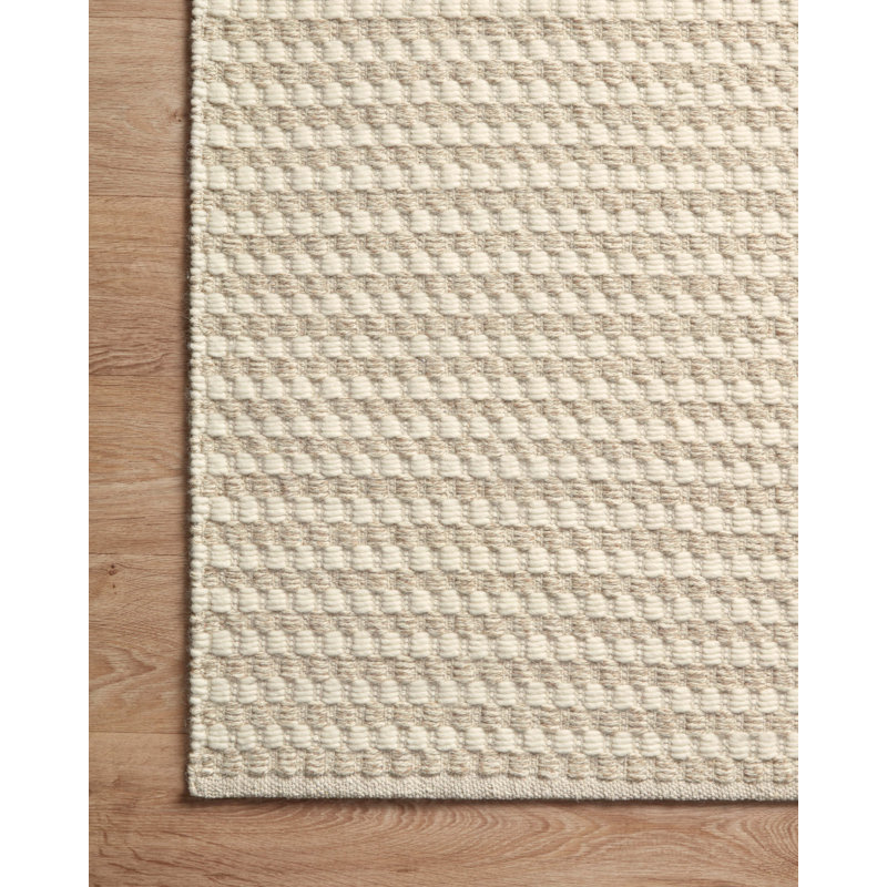 Amber Lewis x Loloi Ojai Ivory / Natural Area Rug, Rectangle 8'6" x 11'6"