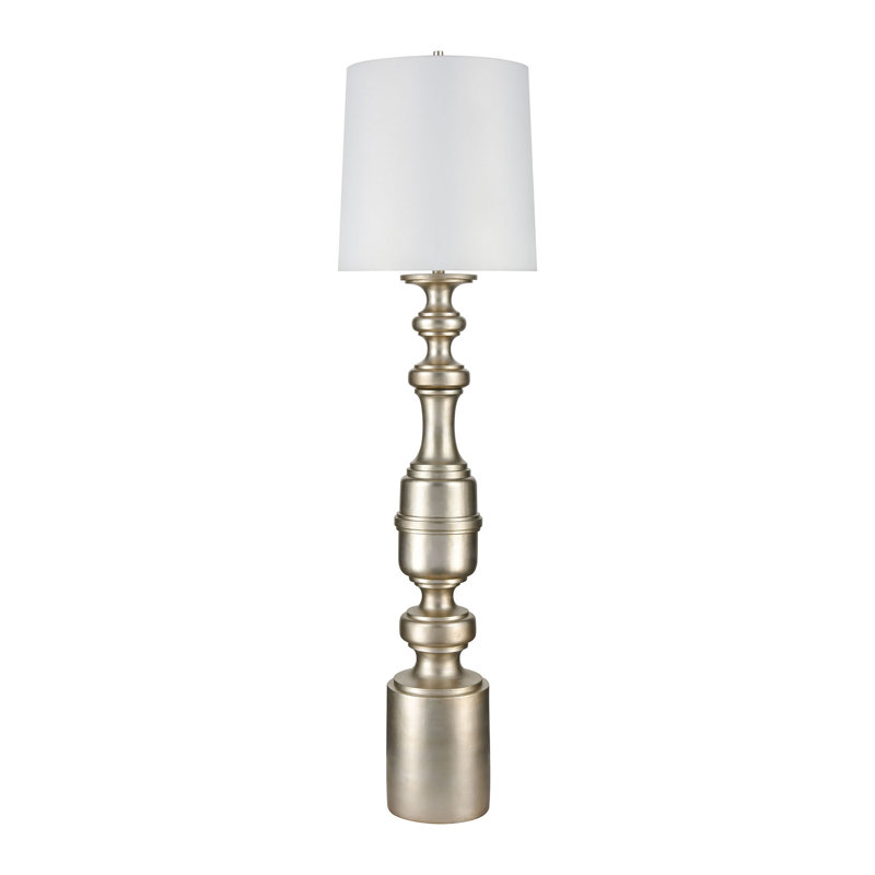 Lampe sur pied 1 lumière Cabello 78 po - argent antique
