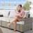 7 - Person Patio Furniture Set with Chairs, Outdoor Wicker Rattan Sectional Seating Group with Cushions, All Weather Sofa Conversation Set with Ottomans for Garden Backyard-1226673406