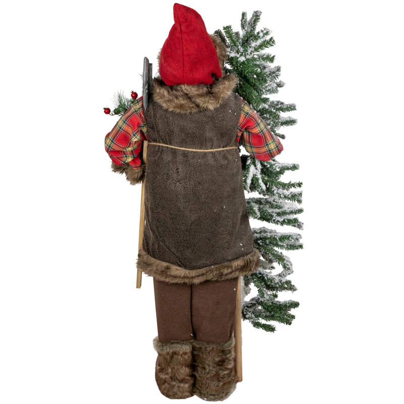 Figurine de Noël 48 "avec arbre alpin artificiel enneigé 48"
