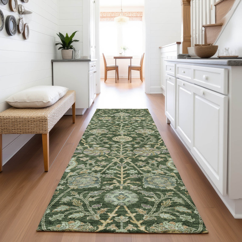 Premium Machine Washable Alexa AMF1087 Floral Rug, Runner 2'3" x 7'6"