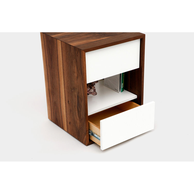 THN 18'' W Wood Nightstand, White