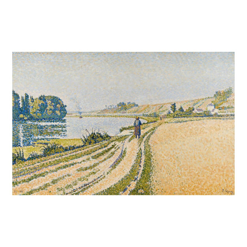 Herblay - The Riverbank par Paul Signac - Impression giclée, H 16 po x l 20 po
