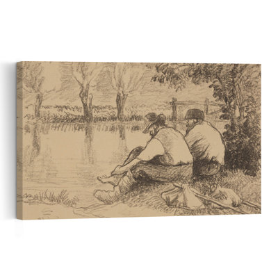 Les Vagabonds, vers 1894. Estampe murale abstraite contemporaine représentant un paysage.