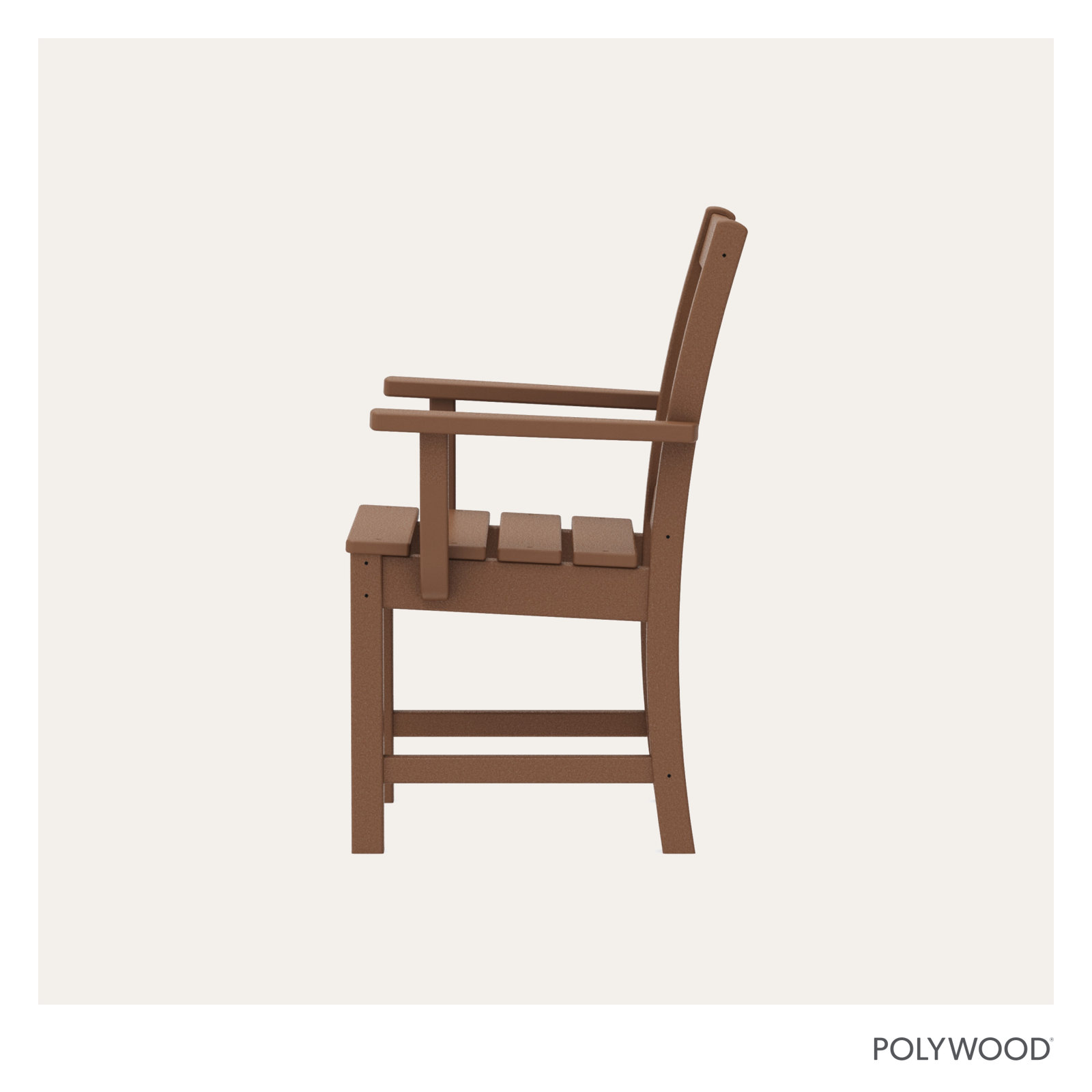 POLYWOOD® Oxford Patio Armchair, Teak