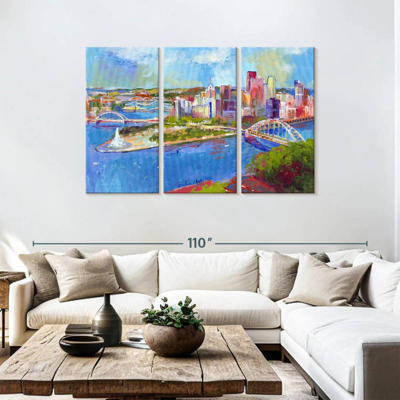 Rorry Pittsburgh, 48" H x 74" W