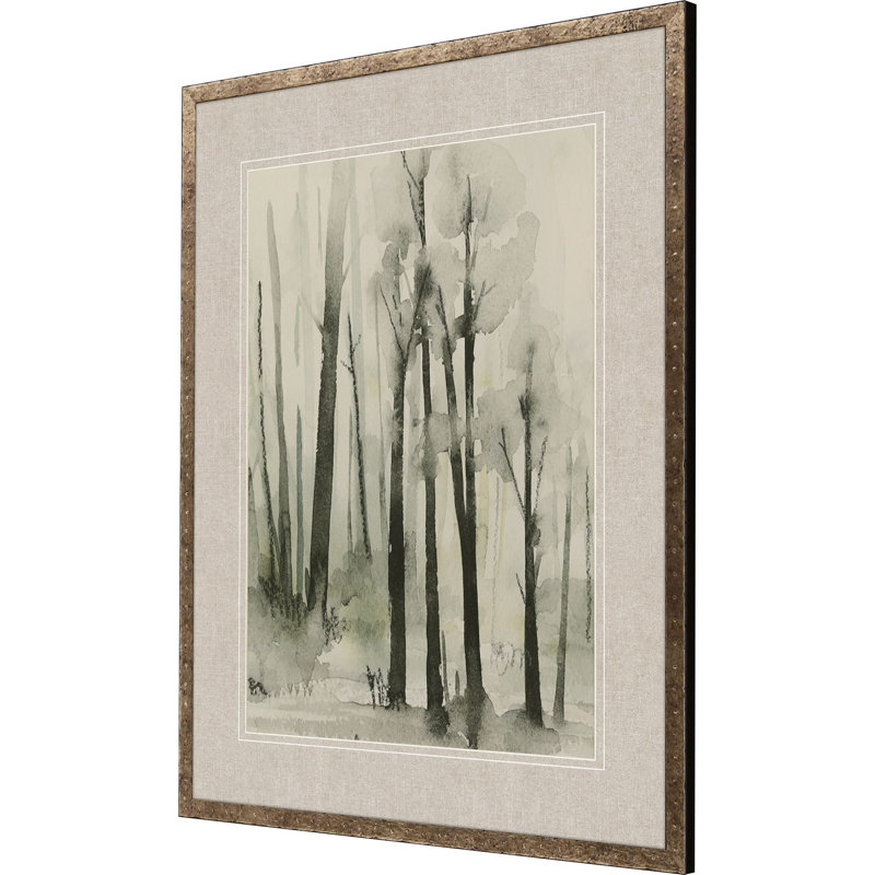 Malanta Knowles Ethereal Forest Landscape Canvas Art with Antique Bronze Frame