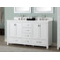 Meuble-lavabo double 60 po avec plateau Souther