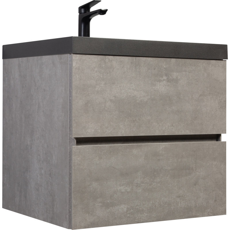 Meuble-lavabo moderne avec lavabo de qualité supérieure et rangement spacieux, idéal pour les salles de bain organisées et élégantes.