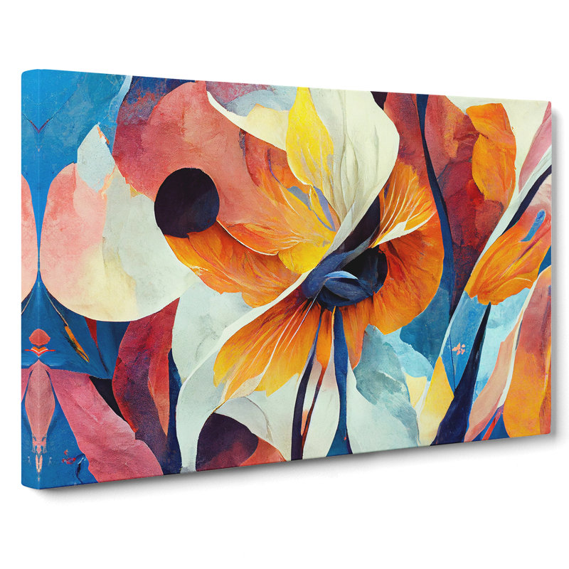 Artistic Floral Abstract Vol.4 - Wrapped Canvas, 35cm H x 50cm W x 3cm D