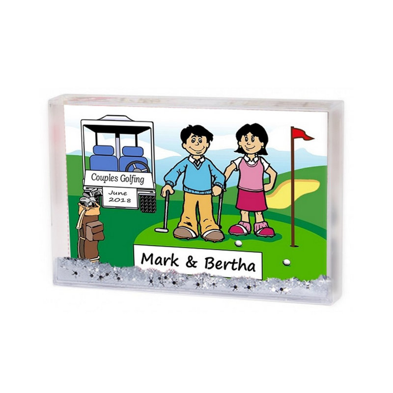 Cadre de boule à neige personnalisé personnalisé, H 2,5 po x l 3,75 po x P 1 po, Oui