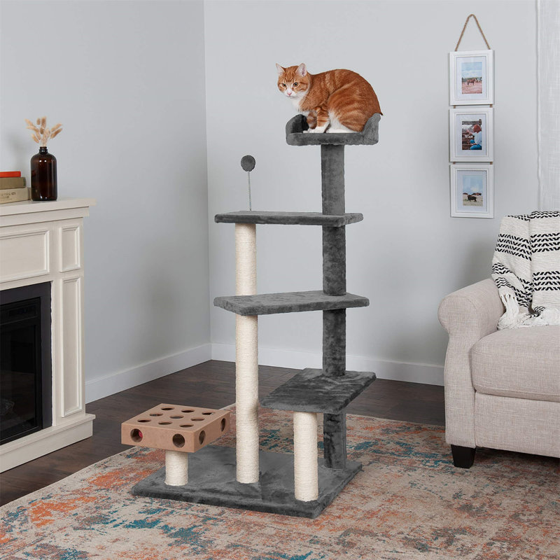 Etibar 49.49'' H Cat Tree, Gray