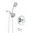 Tub Spout Shower System - Wall Mounted High Dual 2 In 1 Faucet. 7 Spray Modes To Unwind. . All Metal Structure. 1.8 Gpm. 59" Hose Length. 1/2" Connector Size With Faucet Valve. Head & Hand Shower.-125519074