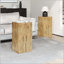 Wood-Look Square-Column MGO End Table - 33.75" H, Natural-129458290-129458291