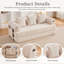 3 Seater Corduroy Sofa-717764785