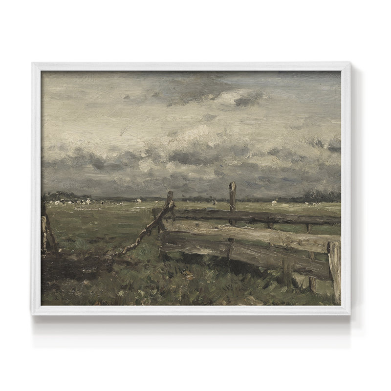 Paysages rétro-CCL-reproduction encadrée, H 11 po x l 14 po, Blanc