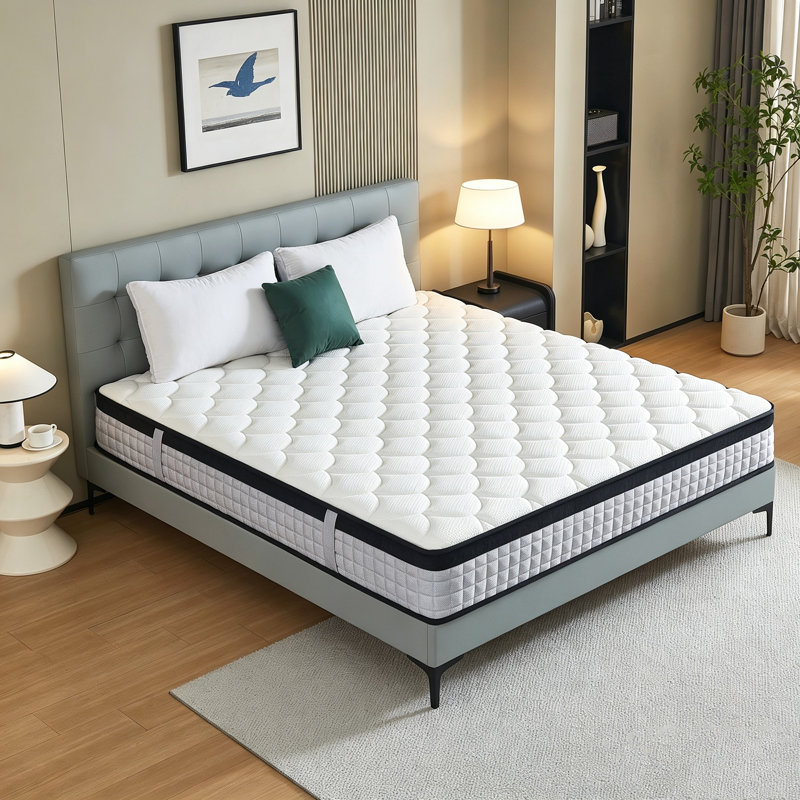 26cm 9-Zone Gel Memory Foam Pocket Sprung Mattress, Kingsize (5')