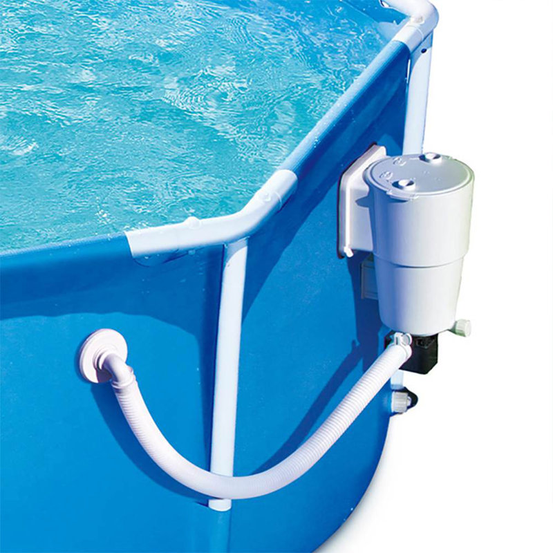 Summer Waves Steel Round Frame Set Pool 30'' H x 96'' W x 96'' L