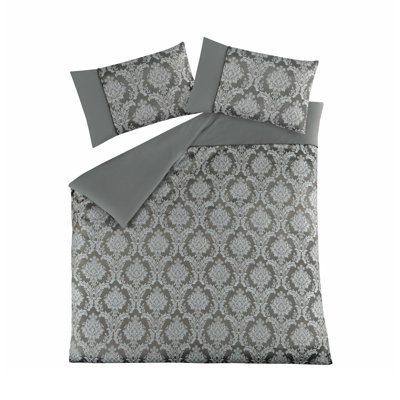 Friesen Damask Duvet Cover Set with Pillowcases