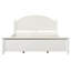 Cadre de lit très grand en bois avec tête de lit arquée élégante, style classique, blanc-1641080771-1641080780