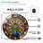 Peacock Wall Clock Unique Decorative Art Art - 12'' Modern Glass Wall Clock