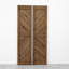 Solid Oak Barn Door with Single Bi-Folding System-105287608