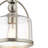 Brushed Nickel 1-Light Modern Pendant with Clear Dome Glass Shade-1182480494