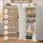 Antique White Kitchen Pantry Cabinet with Doors and Adjustable Shelves, 70-Inch Tall Freestanding Storage Unit for Bathroom, Dining Room or Living Room