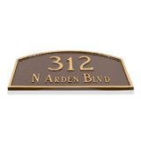 Prestige 2-Line Wall Address Plaque