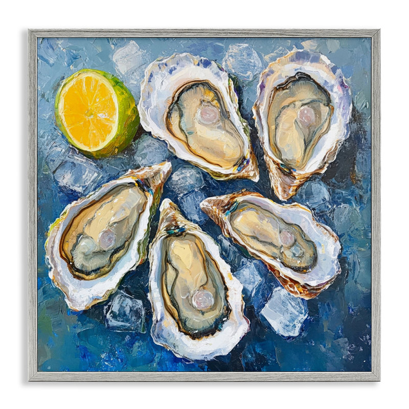  «Lemon & Oysters», estampe numérique par LSR Design Studio, Estampe numérique Farmhouse, H 12 po x l 12 po