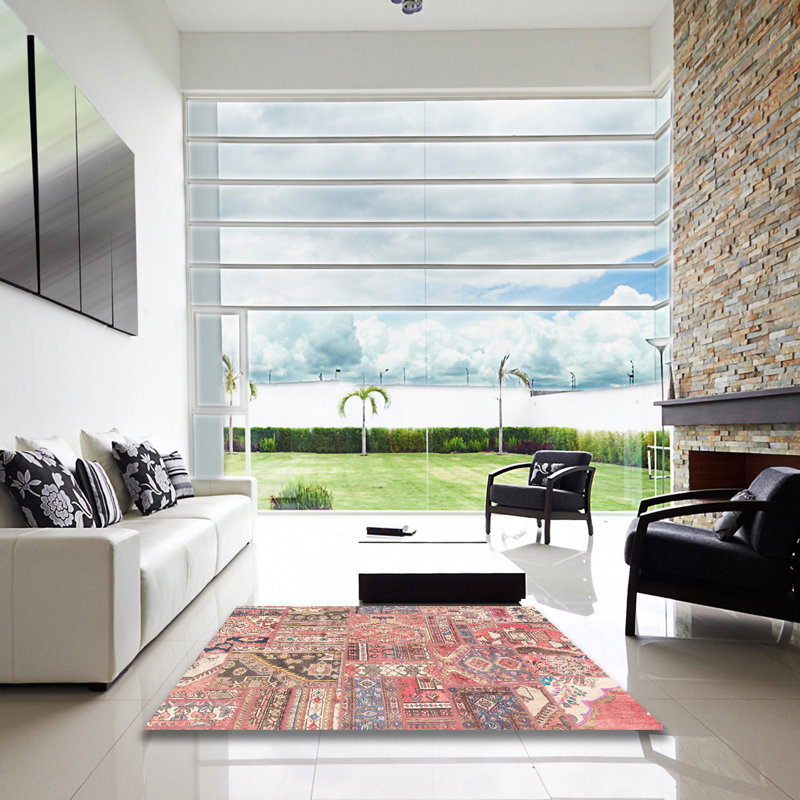 Abstract Indoor Rug, Square 8'