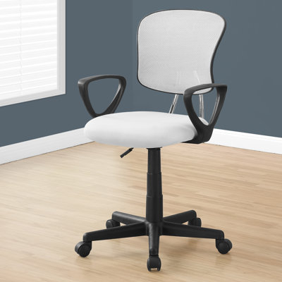 Mercile Office Chair, Swivel, Ergonomic, Armrests, Computer Desk, Work, Juvenile, Metal by Inbox Zero