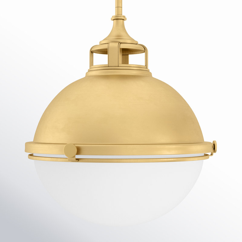 Kyoto 2 - Light Dimmable Globe Chandelier, 14.5" H x 13.5" W x 13.5" D, Satin Brass
