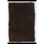 Tapis brun foncé en laine Alamin fait à la main Flokati-93925348