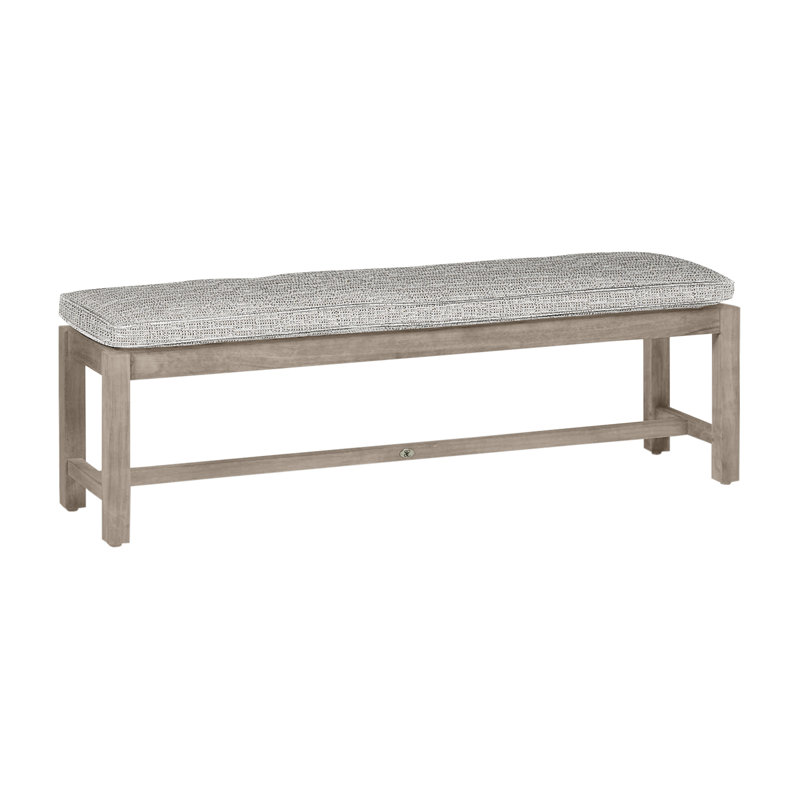 Banc d'extérieur sans dossier 59 po Club, Huître teck, Welt, Tweed caramel
