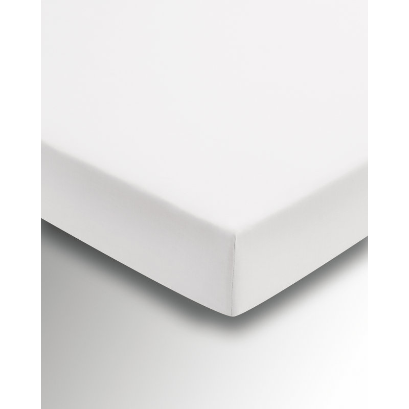100% Cotton Fitted Sheet, Super King (6'), White