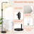 Dimmable Floor Lamp, 1000 Lumens LED Edison Bulb Included,Black