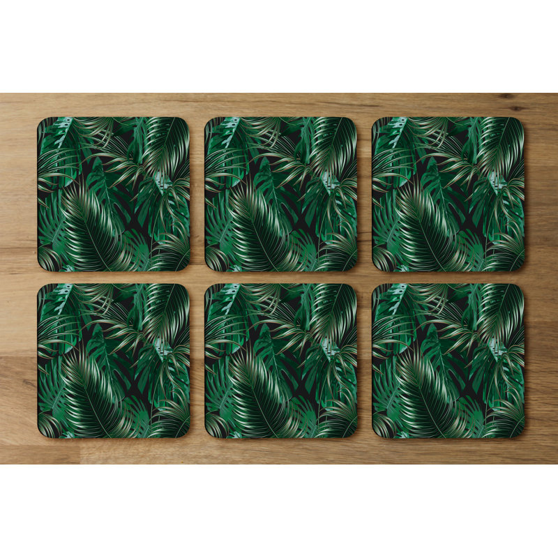 Square 6 Piece Coaster Set