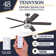 Tennyson 48" Ceiling Fan with LED Light