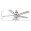 Ventilateur de plafond standard à 5 pales 52 po avec télécommande et ensemble d'éclairage inclus Rish-1813762443