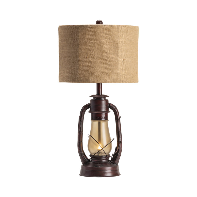Lampe de table rouge 27 po Lanh